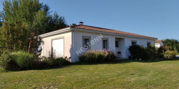 Maison de 140 m² avec grand jardin en bordure de forêt, idéalement située près de Bergerac.