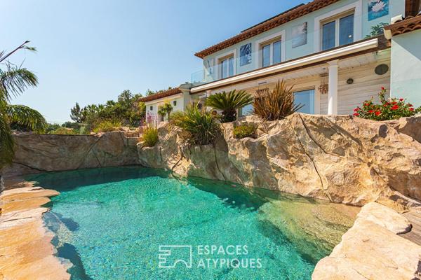 Propriété vue mer avec piscine