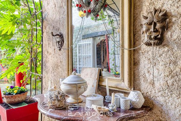 Demeure du XIXe vue Seine et jardin paysager à La Frette sur Seine