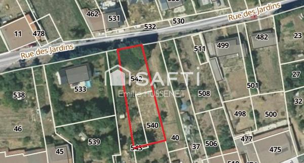 Terrain à bâtir 1131m²