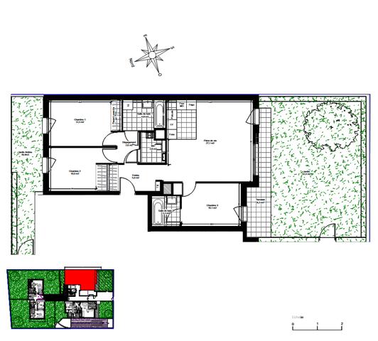 Appartement à vendre 4 pièces 78 m² Bourg-la-Reine