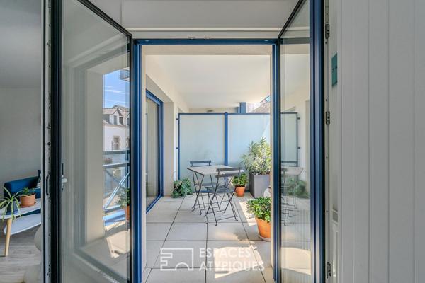 Appartement 2 pièces contemporain avec terrasse dinatoire plein coeur du Pouliguen