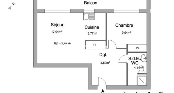 Location Appartement 2 pièces 40.71 m² - Croissy-sur-seine 78290