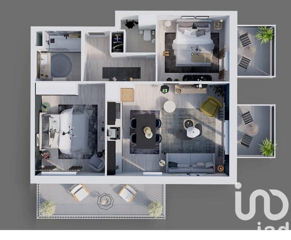 Appartement 3 pièces de 59 m² à Asnières-sur-Seine (92600)