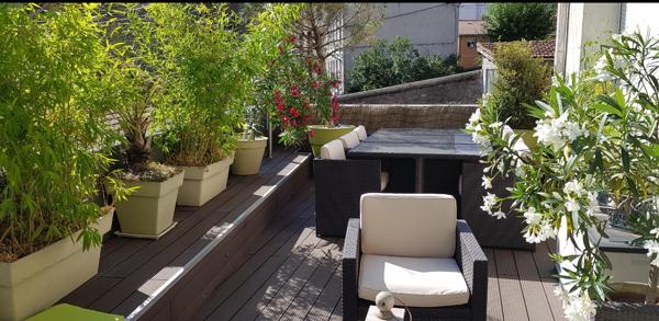 Saint-Étienne 42000 secteur CHATEAUCREUX Appartement T4 de 120 m² 3 chambres terrasse garage et cave