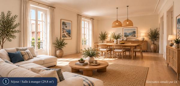 CERBÈRE - PLATEAU COMPLET 85 M² À RÉNOVER - IMMEUBLE BOURGEOIS