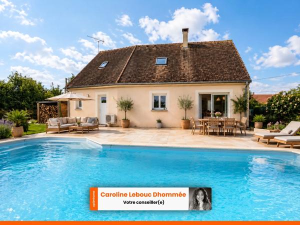 Maison contemporaine avec piscine chauffée et 1,8 hectare clos
