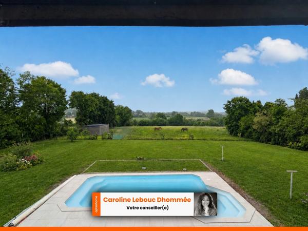 Maison contemporaine avec piscine chauffée et 1,8 hectare clos