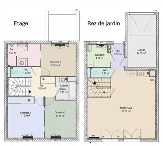 Maison neuve 99 m²  3 chambres livraison septembre