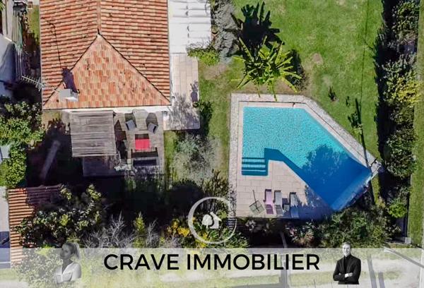 Carignan-de-Bordeaux (33360) MAISON T6 - 5 CHAMBRES - BUREAU INDEPENDANT - PISCINE CHAUFEE