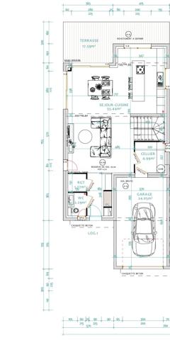 Découvrez cette magnifique maison mitoyenne contemporaine, idéalement située au fond d'une impasse, dans un environnement résidentiel calme et recherché.

Actuellement en cours d'achèvement, cette maison offre une opportunité rare d'emménager dès cet automne dans un bien neuf aux prestations haut de gamme.

Répartie sur un rez-de-chaussée et un étage, elle propose environ 135 m² habitables pensés par un architecte afin d'optimiser chaque espace et de créer des volumes généreux et fonctionnels.
Elle se compose de 3 chambres, dont une véritable suite parentale avec son dressing et sa salle d'eau privative. De grands espaces de vie, particulièrement lumineux grâce à de grandes baies vitrées qui bénéficient d'une hauteur sous plafond supérieure à 2,70 m, apportant une sensation d'espace et un confort de vie. D'un cellier, une buanderie et un grand bureau.

Implantée sur un terrain de 440 m², la maison dispose d'une entrée privative, d'un garage de 25 m², d'une terrasse ainsi que d'un balcon à l'étage. Les extérieurs, sans vis-à-vis, vous permettront de profiter pleinement des beaux jours en toute intimité.
Les prestations ont été soigneusement sélectionnées pour répondre aux attentes et sera livrée avec :

Carrelage grand format 120 × 120 cm.
Chauffage au sol.
Climatisation réversible.
Grandes baies vitrées.
Finitions haut standing.
Matériaux de qualité.

Enfin, vous aurez la possibilité de personnaliser votre cuisine, afin de créer un intérieur à votre image.
Une réalisation alliant architecture contemporaine, confort, élégance et prestations premium, idéale pour les acquéreurs à la recherche d'un bien d'exception dans un cadre de vie paisible.
Contactez-nous dès aujourd'hui pour obtenir davantage d'informations sur ce projet et découvrir cette future maison d'exception.