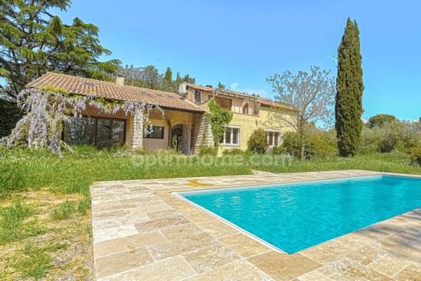 LUNEL (34400) – PROPRIÉTÉ DE CARACTÈRE – PISCINE – T2 INDÉPENDANT – TERRAIN 2 HECTARES – CALME – EXPOSITION SUD – NATURE