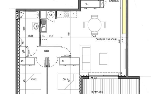 Appartement à vendre    3 pièces • 73,58 m2 Marguerittes