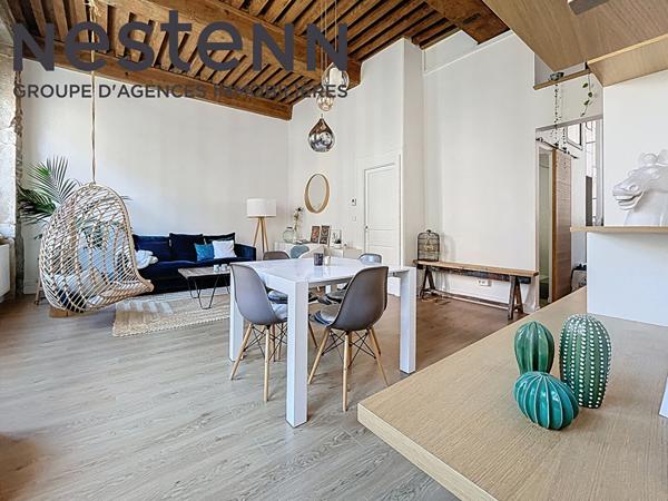 Magnifique canut T3 -Mairie Lyon 4- Traversant-Lumineux-Calme