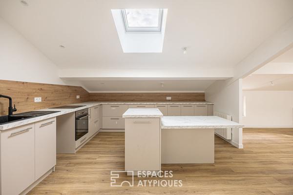 Appartement T2 rénové en dernier étage