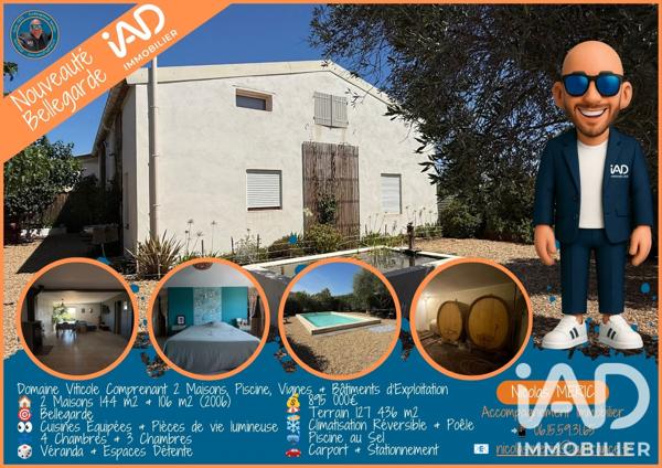 Maison à vendre 11 pièces 250 m² Montfrin