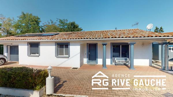 Maison de plain-pied 3 pièces – 82 m² – Terrain clos de 750 m² – Roussillon