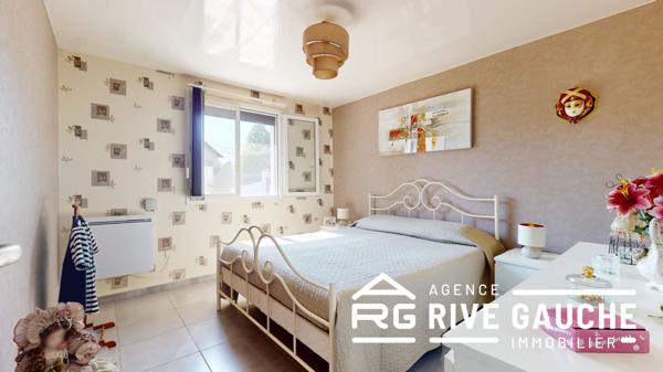 Maison de plain-pied 3 pièces – 82 m² – Terrain clos de 750 m² – Roussillon