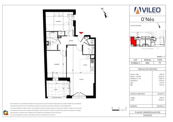 APPARTEMENT AVEC TERRASSE COUVERTE, JARDIN PRIVATIF ET 2 PARKINGS