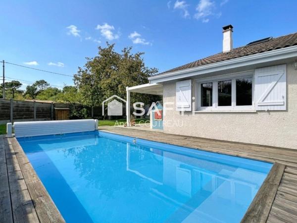 MAISON FAMILIALE RÉNOVÉE AVEC GOÛT AVEC PISCINE DANS ENVIRONNEMENT CALME