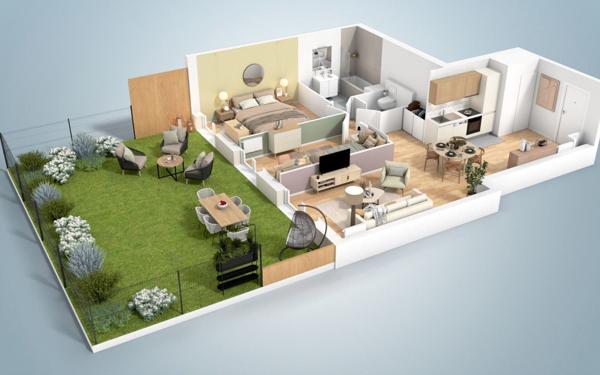 Appartement à vendre    3 pièces • 62,85 m2 Le Plessis-Trévise