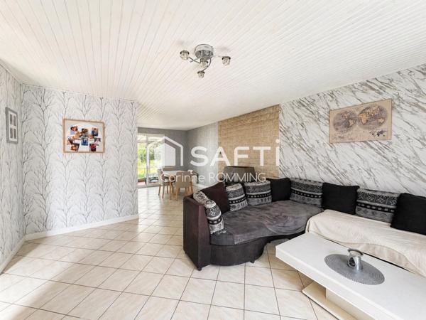 Vrai plain-pied avec  cave et garage, 3 chambres