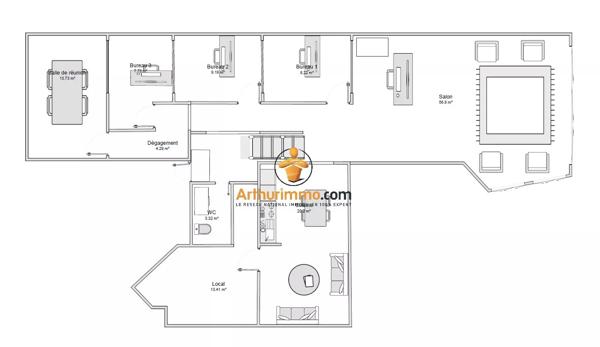 Vente                                                      Local commercial
                        
                     4 pièces                      193 m2                     à Tarbes