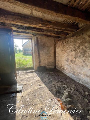 Maison à vendre 4 pièces proche de CONNERRE (72)FERMETTE en campagne isolée de 60 m² habitables 2 chambres avec un potentiel evolutif sur dependances, 1 hectare de terrain avec ruisseau