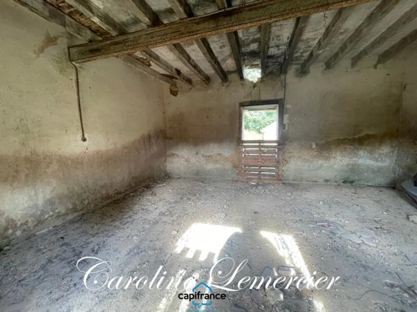 Maison à vendre 4 pièces proche de CONNERRE (72)FERMETTE en campagne isolée de 60 m² habitables 2 chambres avec un potentiel evolutif sur dependances, 1 hectare de terrain avec ruisseau