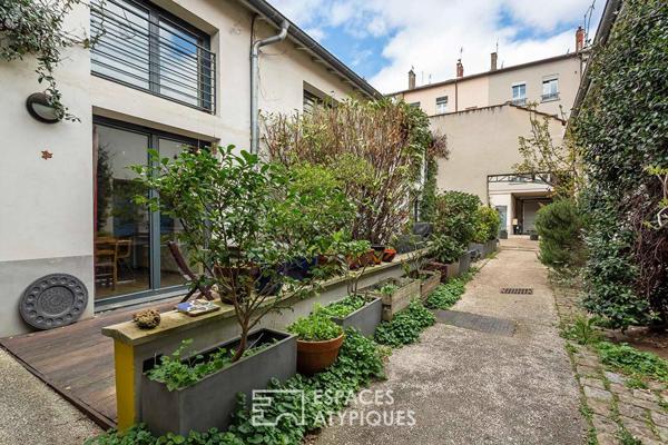 Duplex esprit maison avec jardin au calme, Lyon 9 Vaise