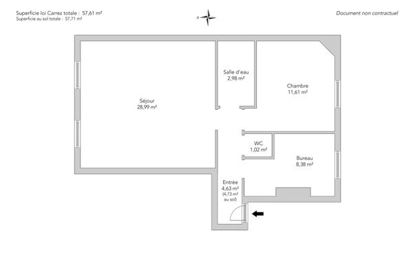 Appartement Paris 18e - CAULAINCOURT / FRANCOEUR