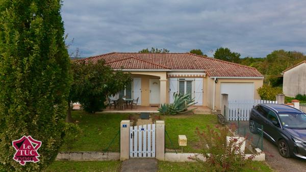 Maison de plain pied 3 chambres avec garage et jardin. Saint-Sylvestre-sur-Lot (47140)