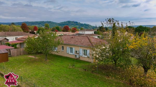 Maison de plain pied 3 chambres avec garage et jardin. Saint-Sylvestre-sur-Lot (47140)