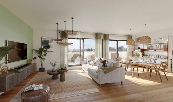 À VENDRE APPARTEMENT NEUF T2 de 42 M² EN REZ-DE-JARDIN DE 11 M²