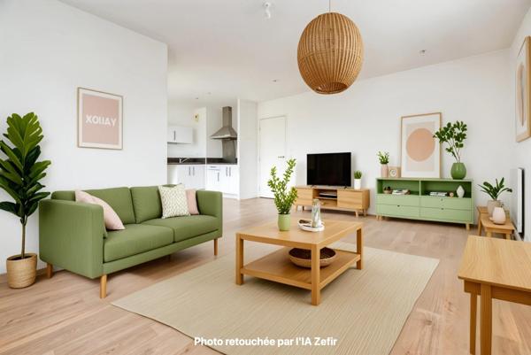 Appartement 3 pièces de 64 m² avec balcon et parking