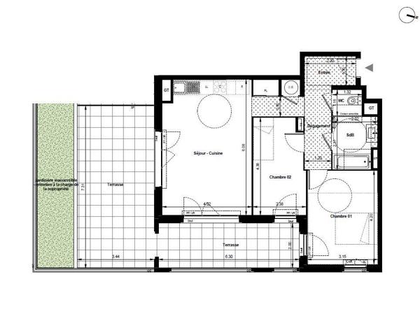 Appartement à vendre 3 pièces 64 m² Avignon