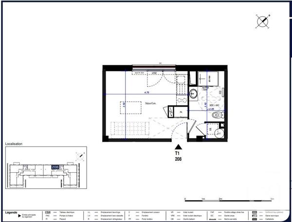 Appartement F1 à vendre  1 pièce - 25,59 m2 CAUTERETS - 65
