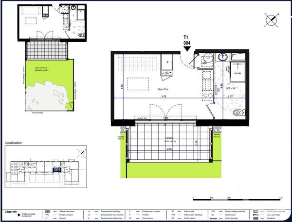 Appartement F1 à vendre  1 pièce - 25,59 m2 CAUTERETS - 65