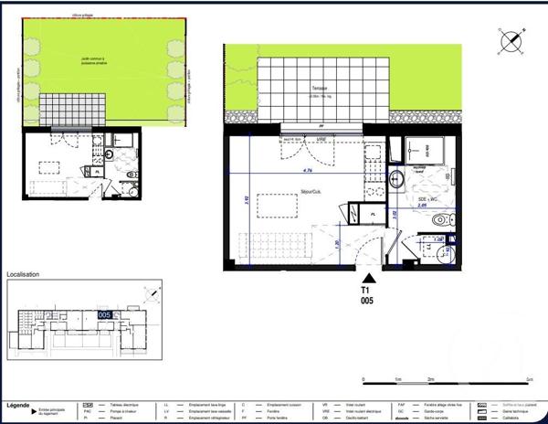 Appartement F1 à vendre  1 pièce - 25,59 m2 CAUTERETS - 65