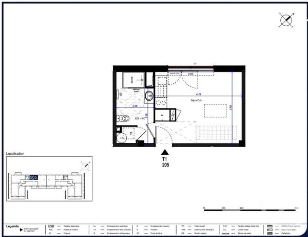 Appartement F1 à vendre  1 pièce - 25,59 m2 CAUTERETS - 65