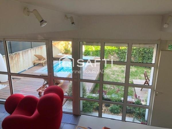 BORDEAUX CAUDERAN, Maison d'architecte, 3 chambres, piscine, garage, grande cave