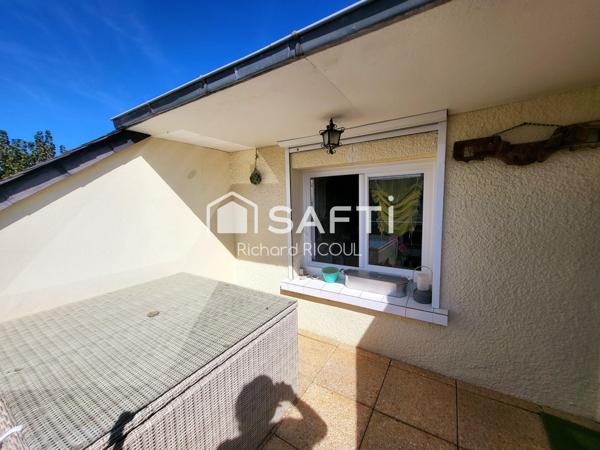 App Cabourg 63m² 85m² au sol - 2 ch en duplex - Terrasse - Parkg