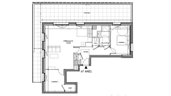 Appartement à vendre 3 pièces 74 m² Saint-Malo