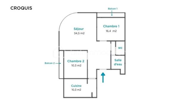 Appartement de 97 m²