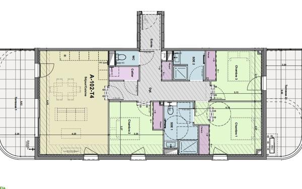 Appartement à vendre    4 pièces •  Narbonne