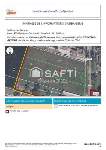 Beau terrain à construire de plus de 1600m².