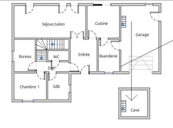 Pavillon 4 chambres sur terrain de 2600m2