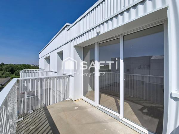 T2 41m² de 2022 au dernier étage avec balcon, vue dégagée et frais de notaire réduits !