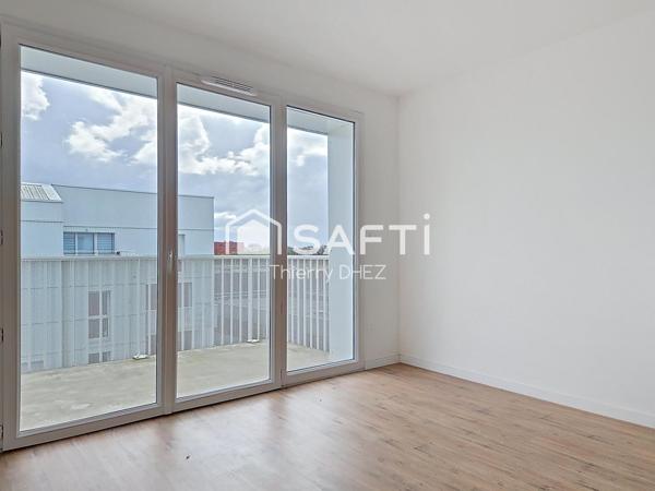 T2 41m² de 2022 au dernier étage avec balcon, vue dégagée et frais de notaire réduits !