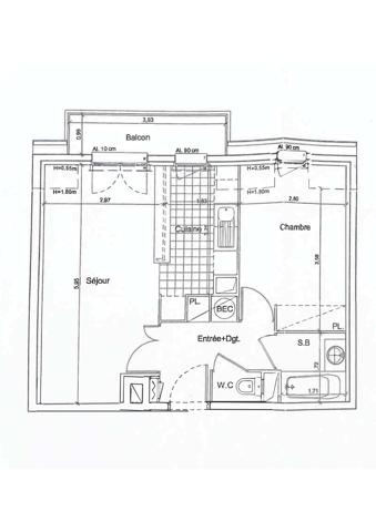 Appartement à vendre 2 pièces 41,5 m² Vauréal